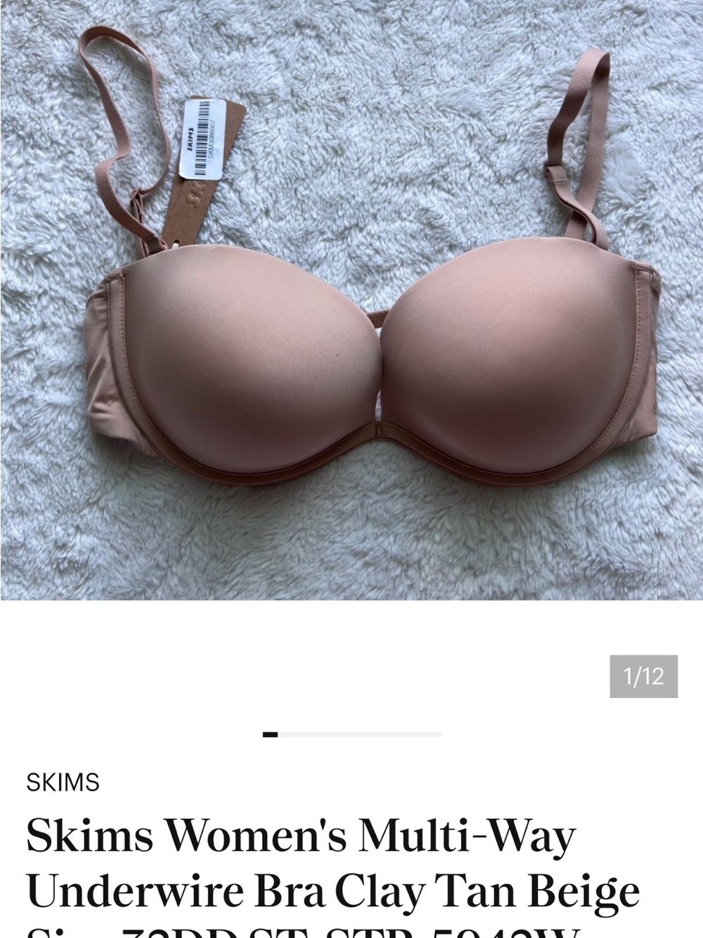 SKIMS Convertible Underwire Bra in Clay